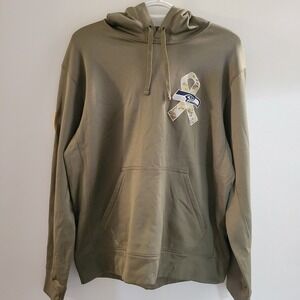 Nike Therma Fit On Field Salute To Service Seattle Seahawks Hoodie Size Medium
